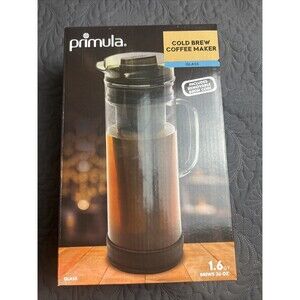 Primula PCBGY5450 Smokey Grey Cold Brew System NEW in Box Home Kitchen Modern